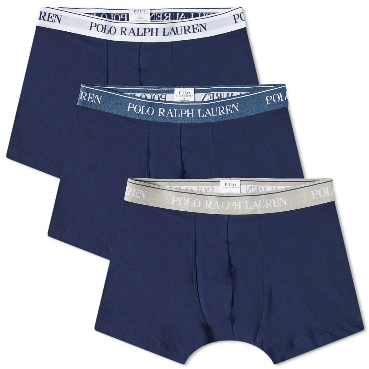 Polo Ralph Lauren Men's Boxer Brief - 3 Pack in Navy Blue/White/Grey Polo  Ralph Lauren