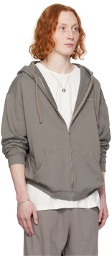 MM6 Maison Margiela Taupe Safety Pin Hoodie