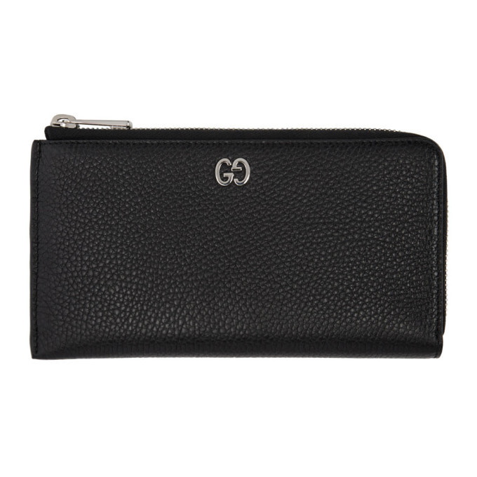 Photo: Gucci Black GG Signature Zip Wallet