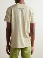 Gallery Dept. - Boring Distressed Printed Cotton-Jersey T-Shirt - Neutrals