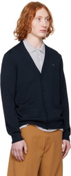 Maison Kitsuné Navy Bold Fox Head Patch Regular Cardigan