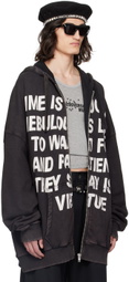 VAQUERA Black Print Hoodie