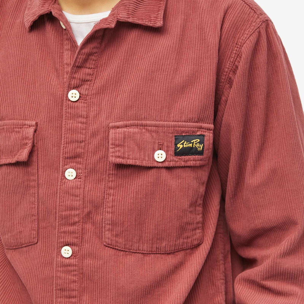 Stan Ray Men's CPO Overshirt in Cranberry Cord Stan Ray