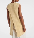 Jil Sander Oversized ribbed-knit wool vest