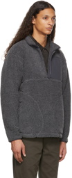 Satta Grey Half-Zip Ovo Fleece Jacket