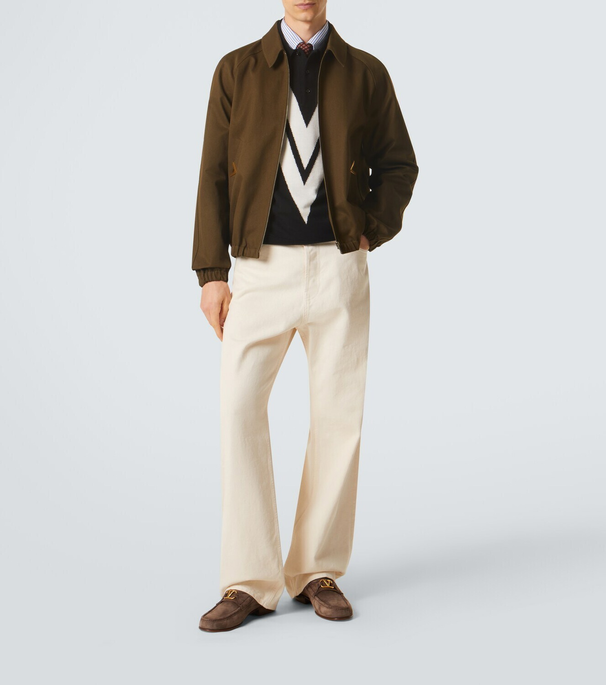 Valentino Virgin wool polo sweater