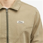 Dime Men's Denim Twill Jacket in Khaki Washed