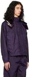 Stone Island Purple Crinkled Jacket