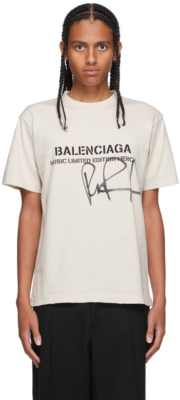 Photo: Balenciaga Off-White RuPaul Edition Small Fit Logo T-Shirt
