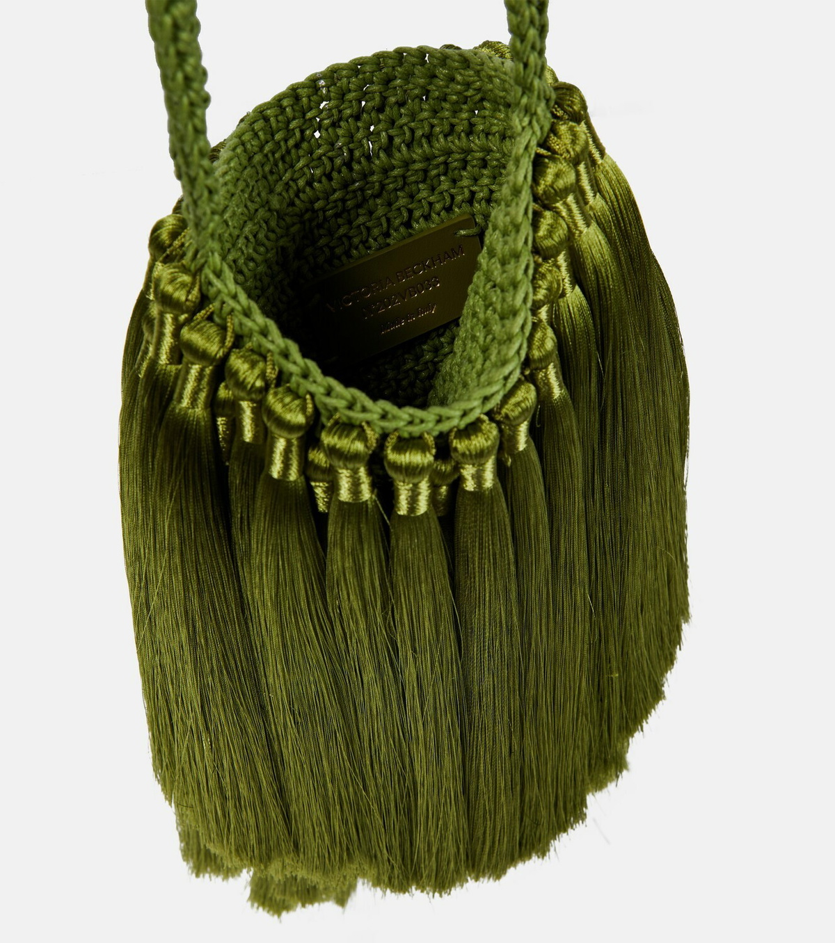 Victoria Beckham - Tassel Mini woven shoulder bag