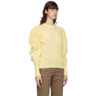 JW Anderson Yellow Ruched Shoulder Sweater