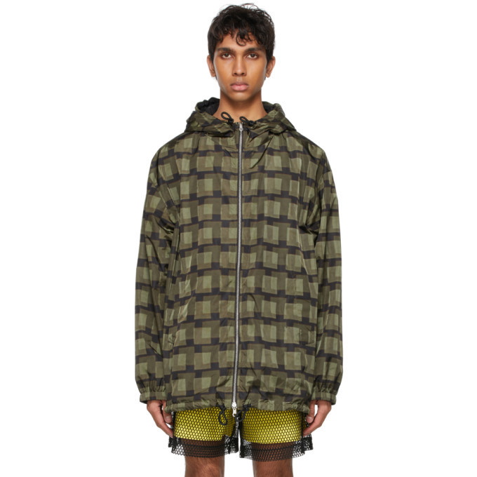 Photo: Dries Van Noten Reversible Green Len Lye Edition Check Jacket