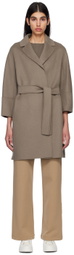 S Max Mara Taupe Arona Coat