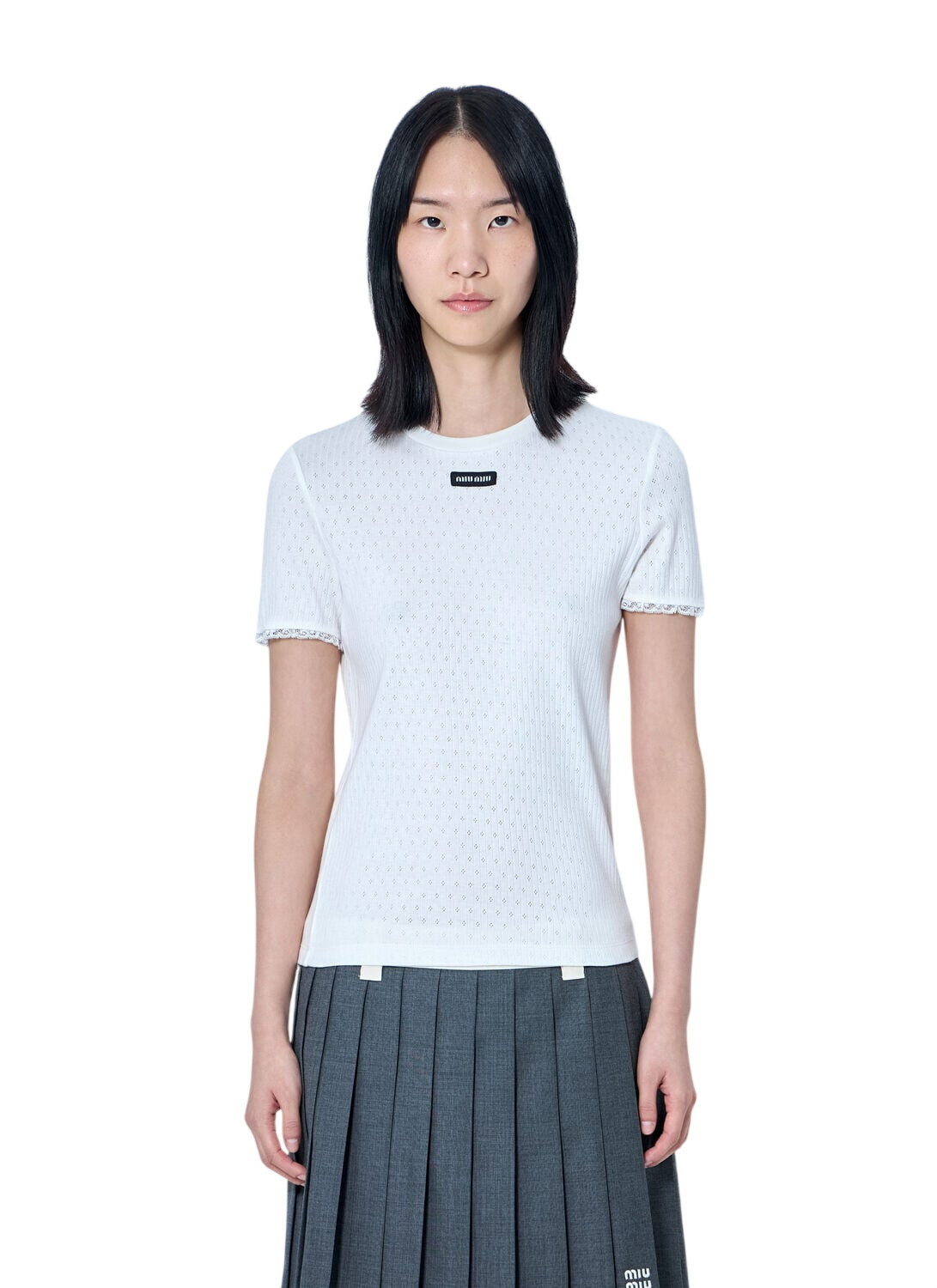 みうページ Miu Miu White Patch Vintage T-Shirt Miu Miu