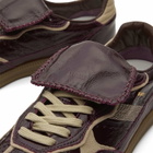 ALOHAS Women's TB 490 Club Onix Leather Sneakers in Onix Deep Burgundy