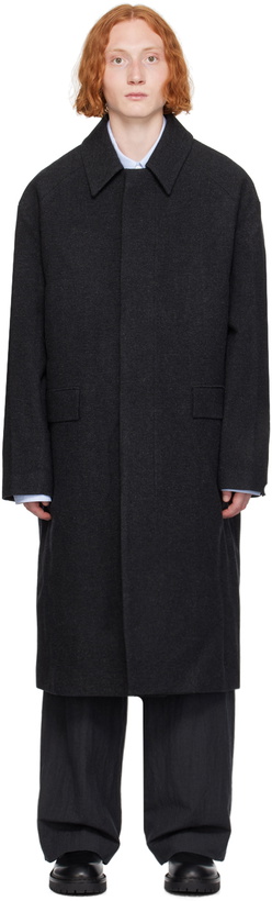 Photo: Juun.J Gray Herringbone Coat