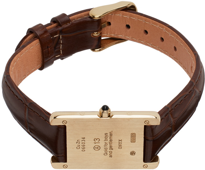 Photo: Numbering Brown & Gold #1902 A13 Watch Bracelet