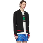 Kenzo Black Varsity Bomber Jacket