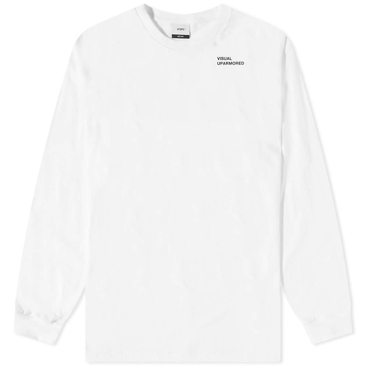 WTAPS Men's Long Sleeve Visual Uparmored T-Shirt in White