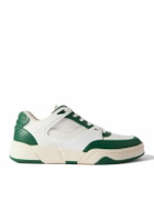 CELINE - CT-09 Leather, Rubber and Mesh Sneakers - Green