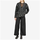 TheOpen Product Women's OPEN YY Tweed Stitch Cardigan in Black