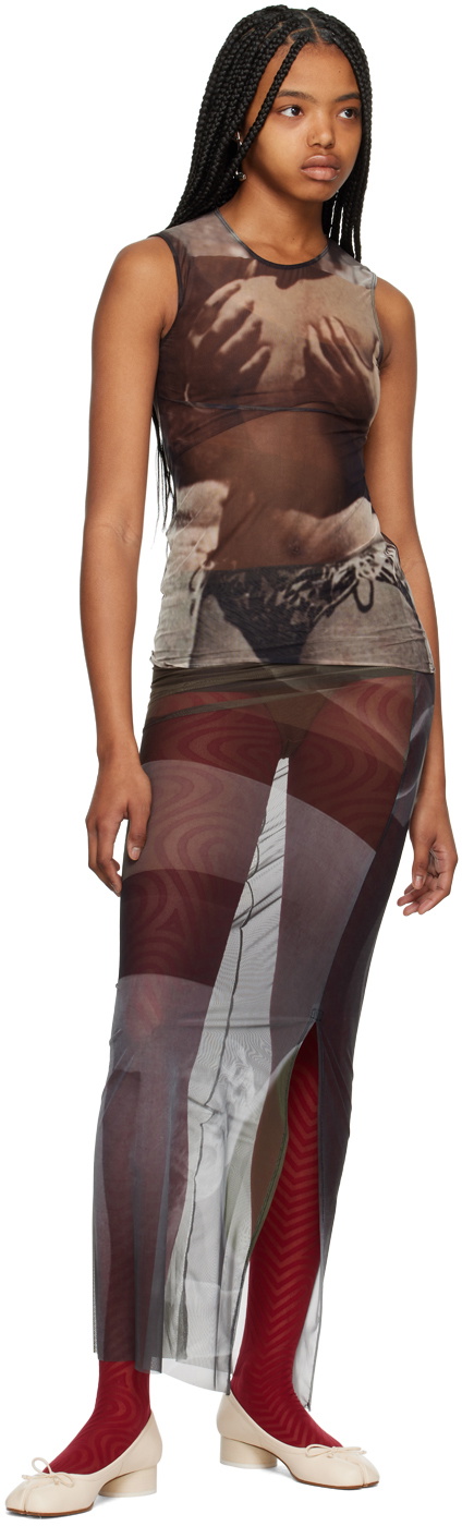 ELLISS Brown Grab My Vest Tank Top