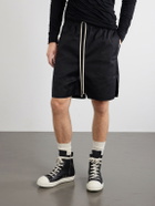 Rick Owens - Ramones Full-Grain Leather and Rubber Sneakers - Black