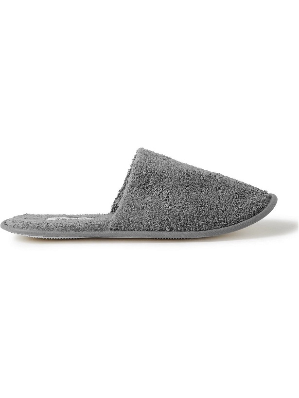 Photo: Hamilton And Hare - Cotton-Terry Slippers - Gray