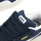 Puma Suede XL Hairy Sneakers in Club Navy/Frosted Ivory