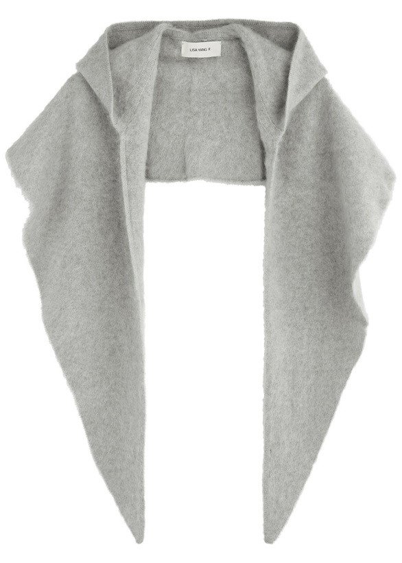 Photo: Lisa Yang Rina Brushed Cashmere Hood - Grey - One Size