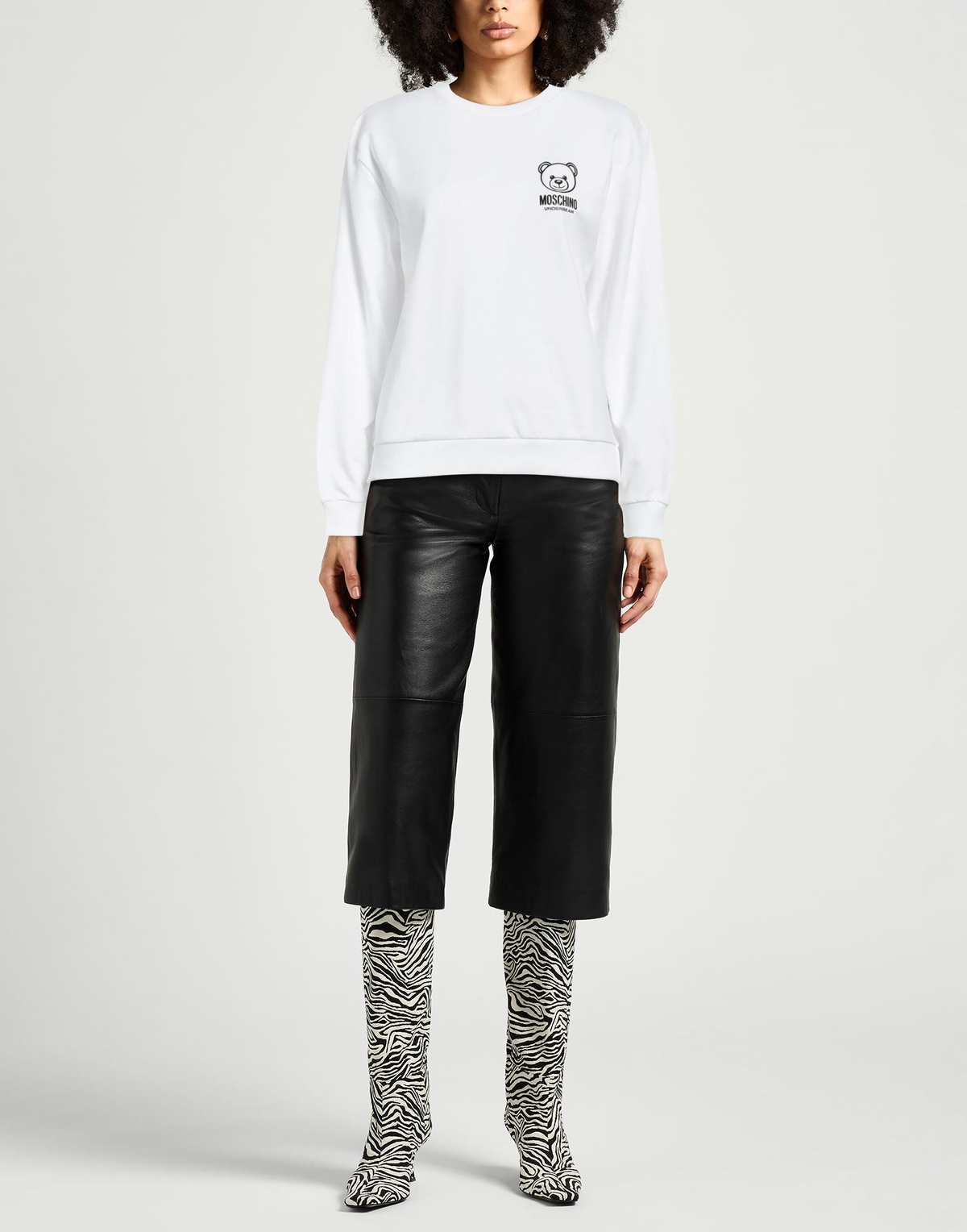 Moschino Womens Sweatshirt in White