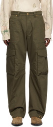 Golden Goose Khaki Wide-Leg Cargo Pants
