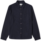 Corridor Men's Recycled Flannel Shirt in Navy