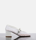 Alaïa Babies mesh Mary Jane pumps