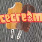 END. x ICECREAM Popsicle Hickory Denim Shirt in Grey