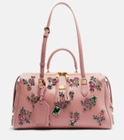 Dolce&Gabbana Vittoria Large embellished leather tote bag