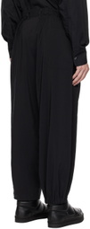 Y's Black Paneled Trousers