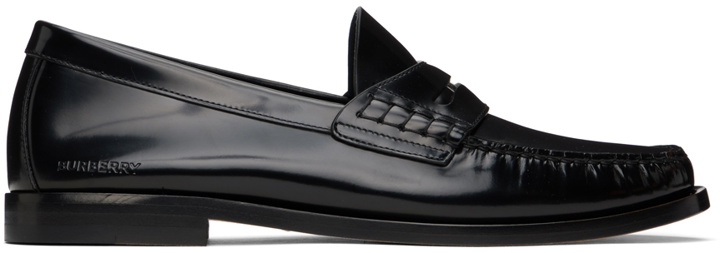 Photo: Burberry Black Coin Detail Loafers