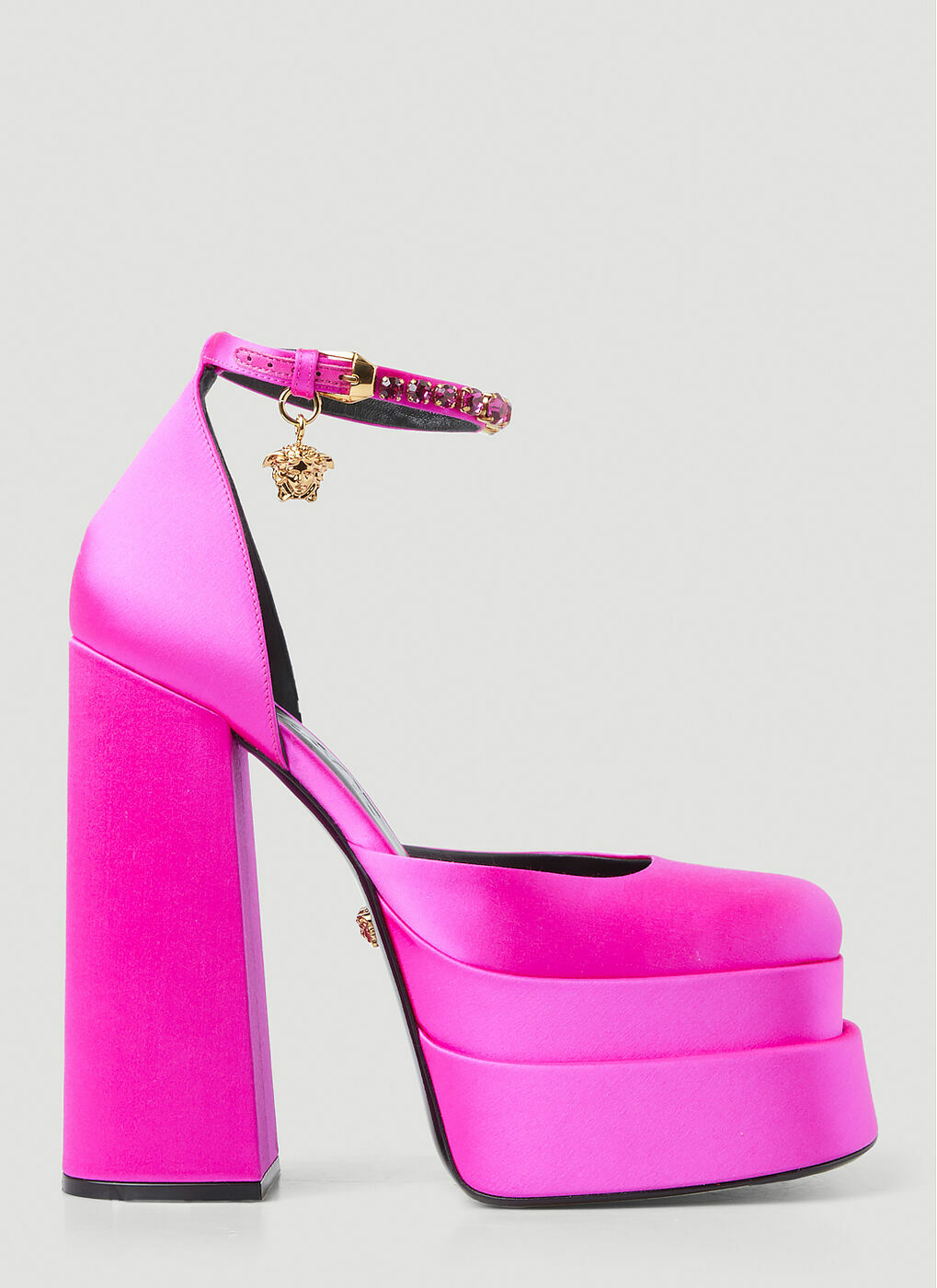 Medusa Aevitas Platform Heels in Pink Versace