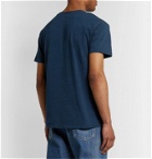 KAPITAL - Printed Cotton-Jersey T-Shirt - Blue
