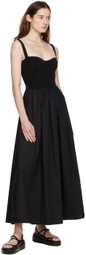 Esse Studios Black Bustier Maxi Dress
