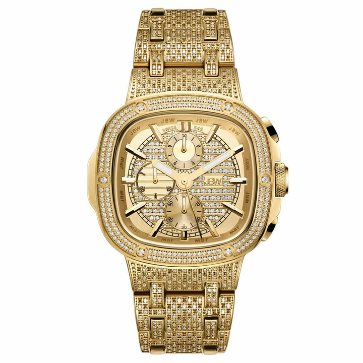 Photo: JBW Platinum Series Chronograph Gold-tone Dial Mens Watch PS545A