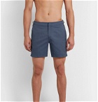 Orlebar Brown - Bulldog X Pensacola Mid-Length Jacquard Swim Shorts - Blue
