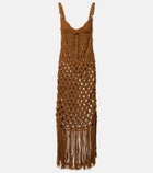 Balmain Crochet cotton maxi dress