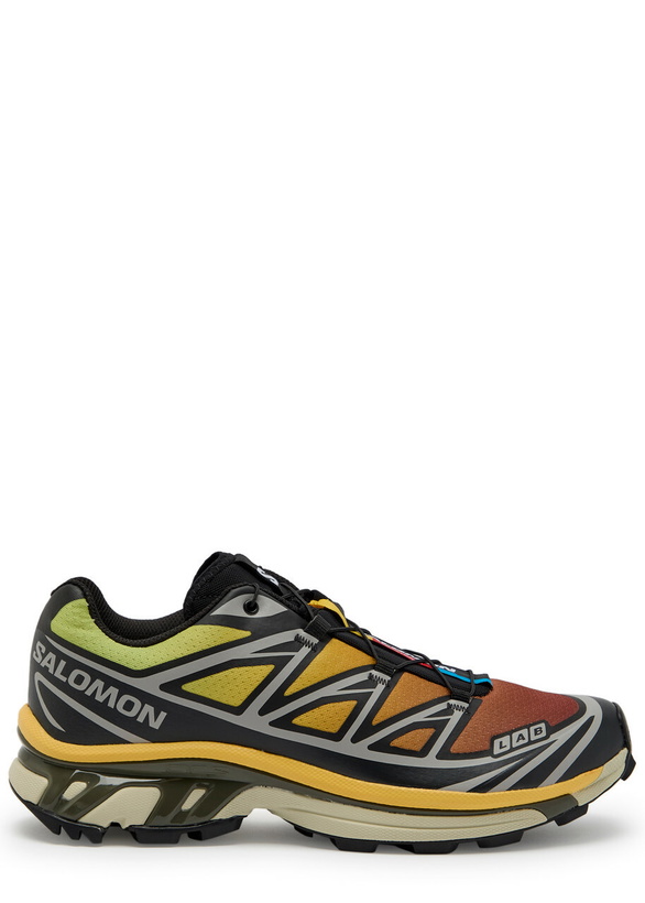 Photo: Salomon XT-6 Panelled Degradé Mesh Sneakers Green