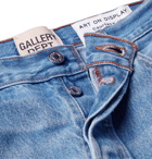 Gallery Dept. - Slim-Fit Two-Tone Distressed Denim Jeans - Blue
