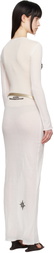 032c White Black Sun Fine Rib Maxi Dress