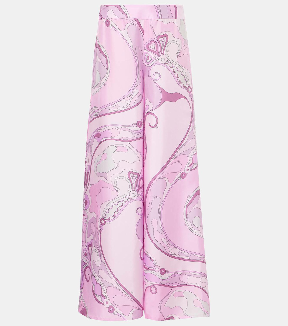 Pucci Vivara silk twill wide-leg pants