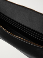 VALENTINO - Valentino Garavani Logo-Debossed Leather Pouch - Black