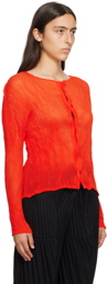 ISSEY MIYAKE Orange Twist 1 Cardigan